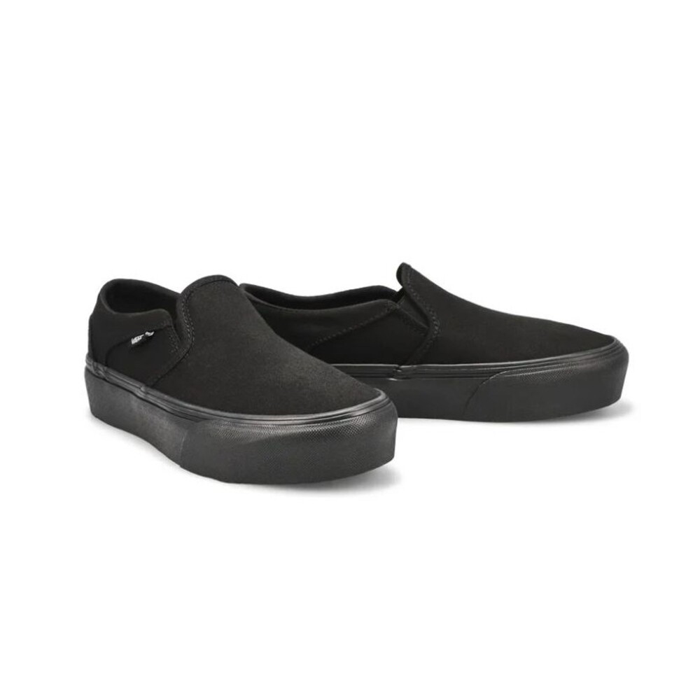 Size 8- Vans Asher Platform Black/Black